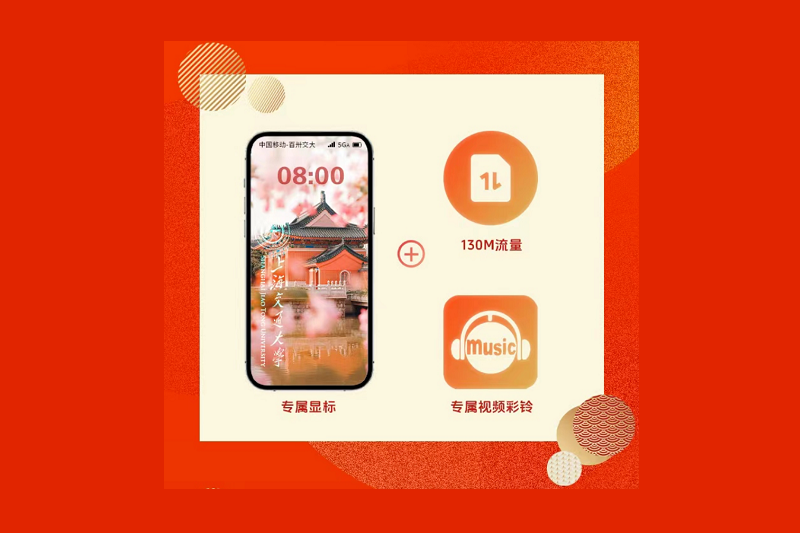 百卅交大专属移动彩铃、显标、流量，免费领